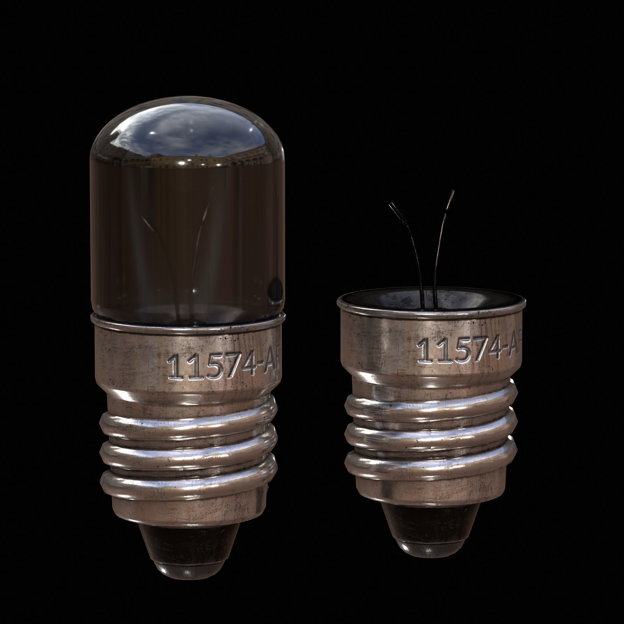 Lightbulb Small Low-poly 3D model_4