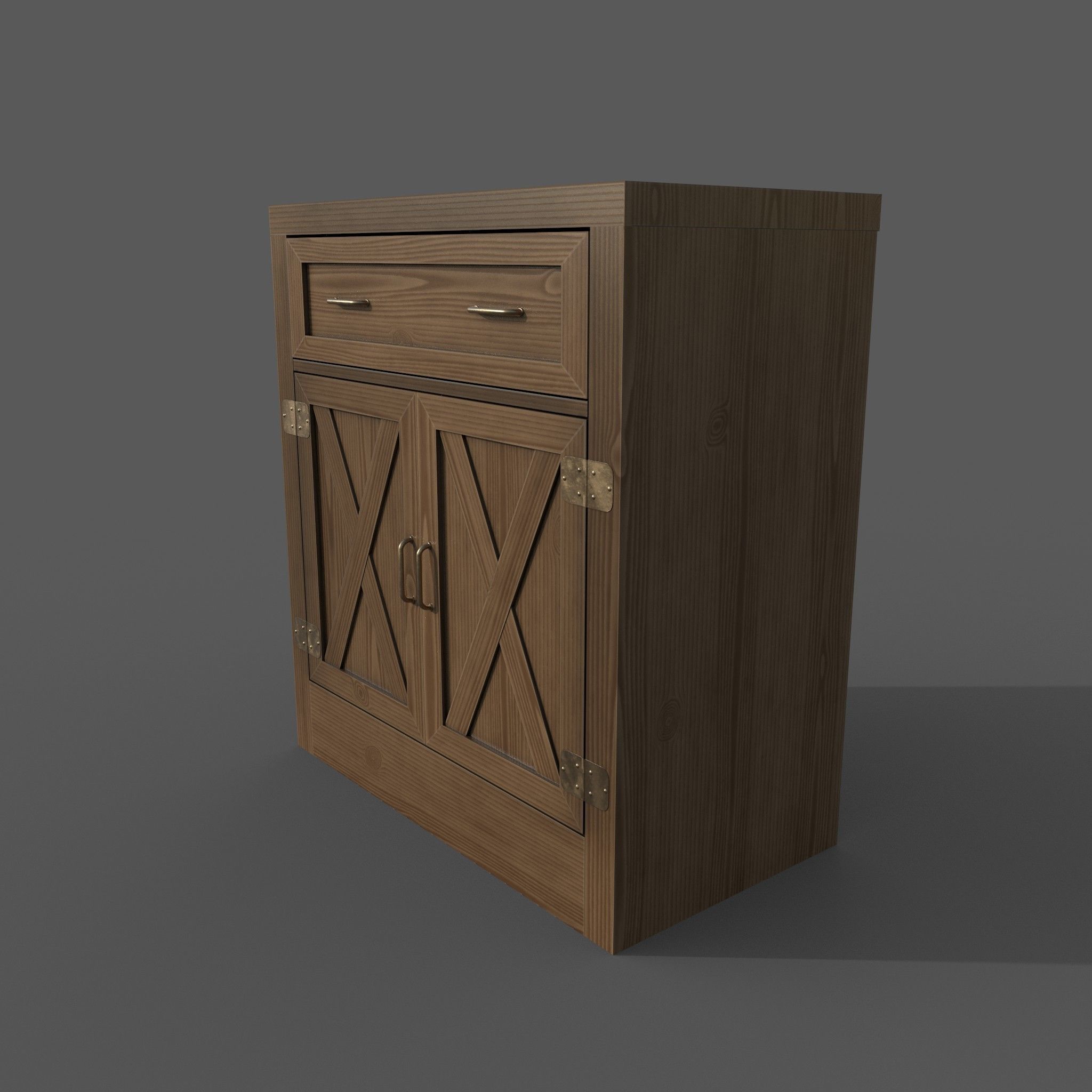 Chest of drawers - 2 3D model_6