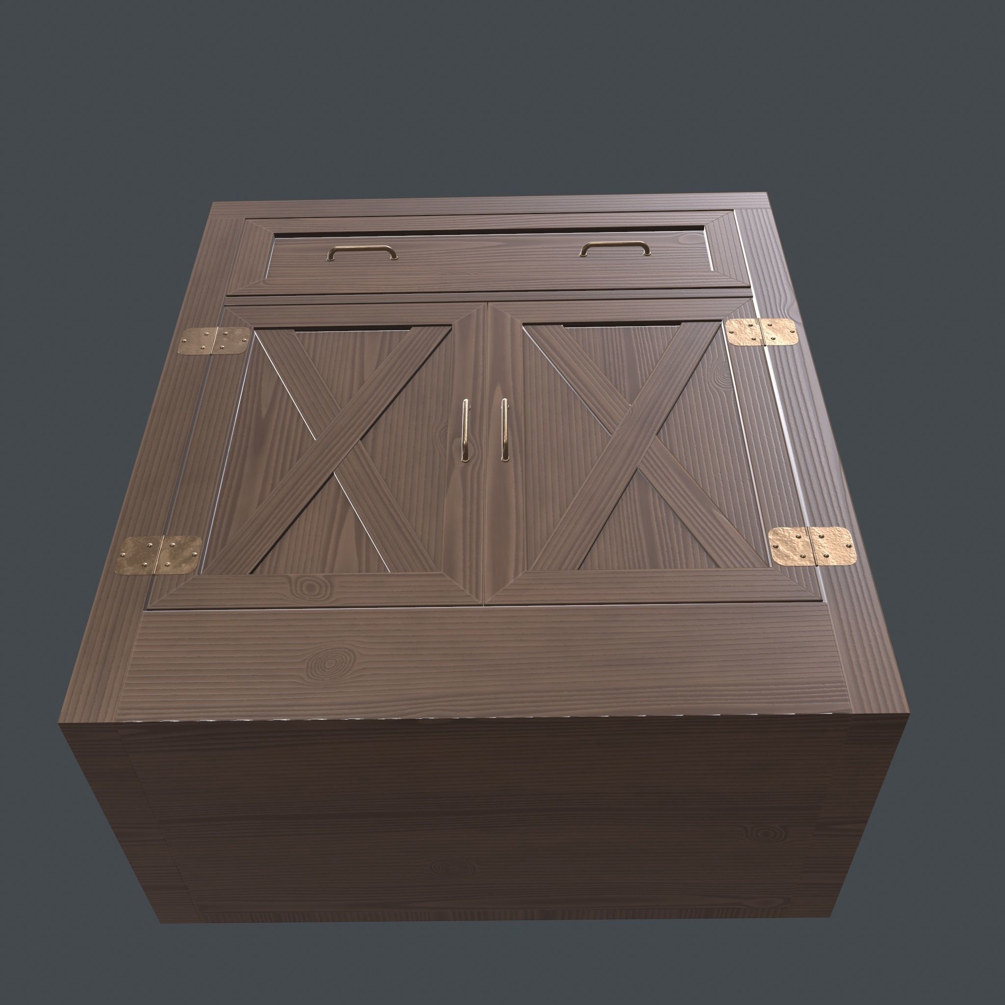 Chest of drawers - 2 3D model_10
