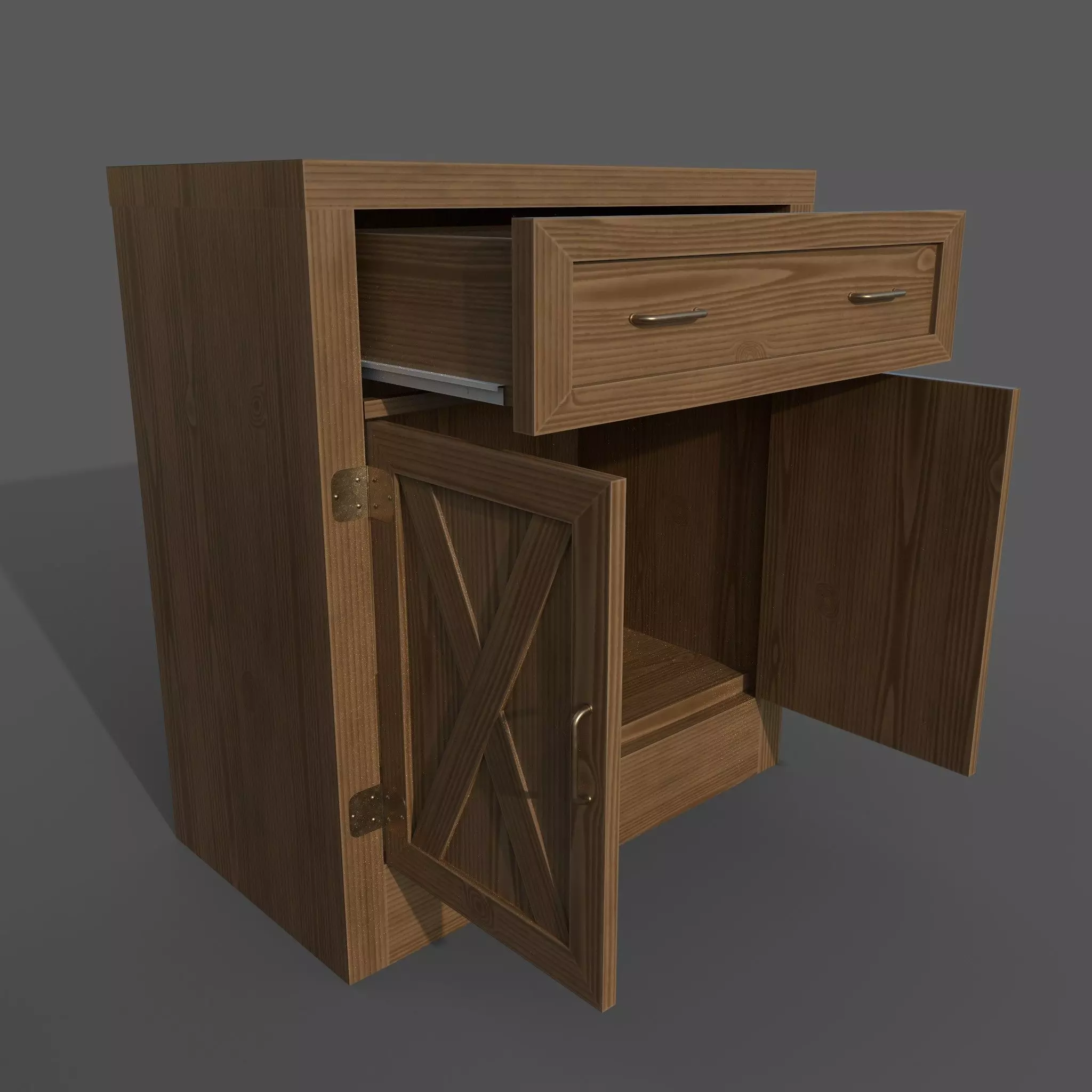 Chest of drawers - 2 3D model_0