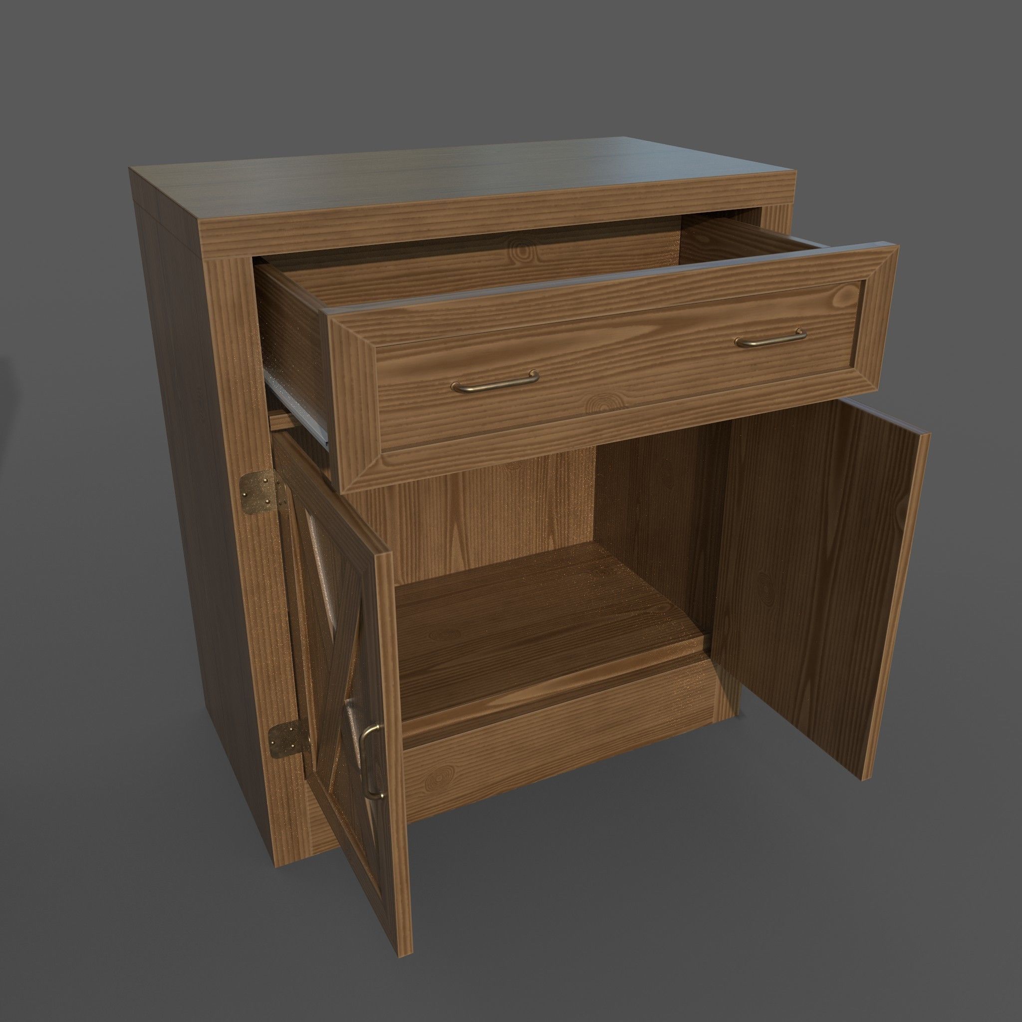 Chest of drawers - 2 3D model_3