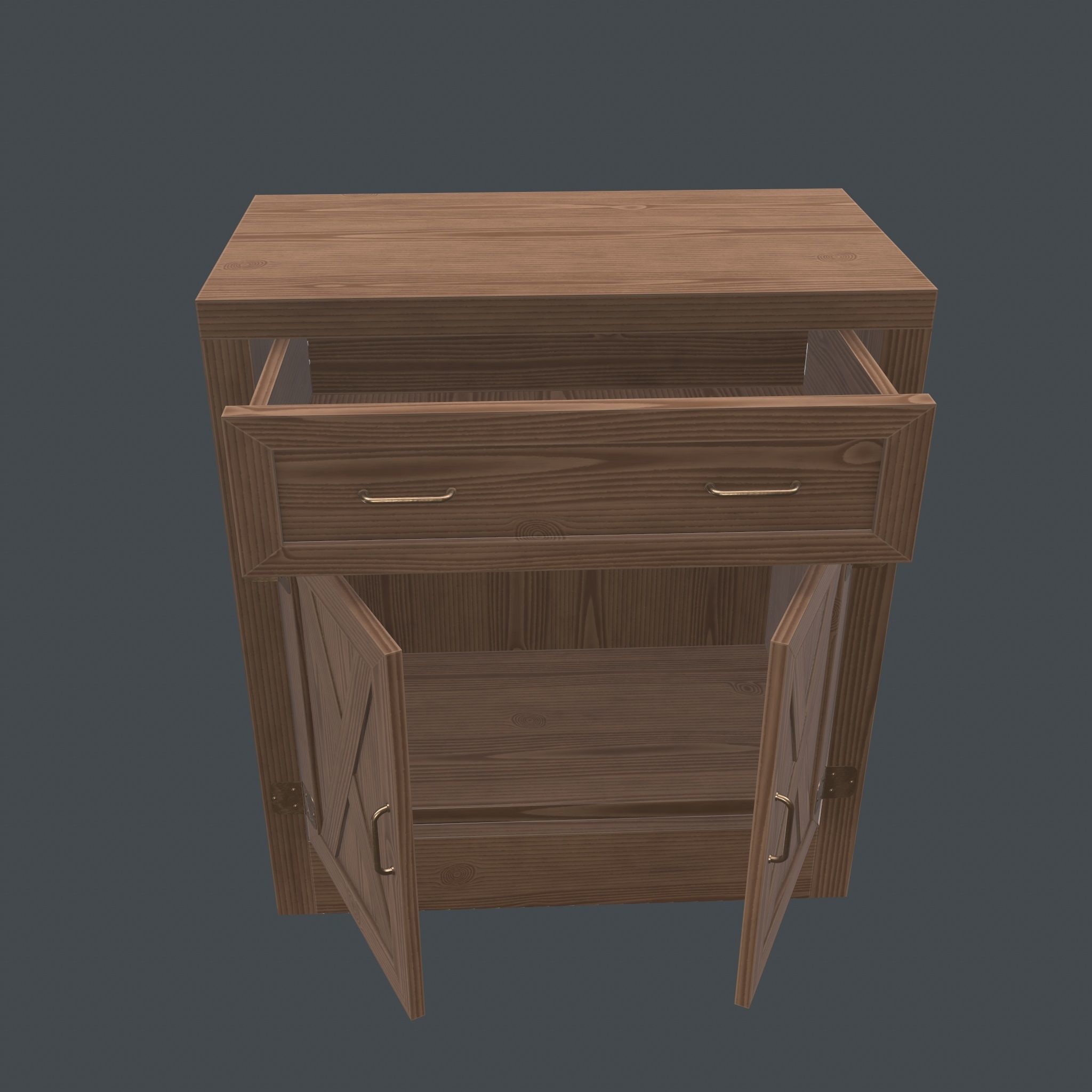 Chest of drawers - 2 3D model_13