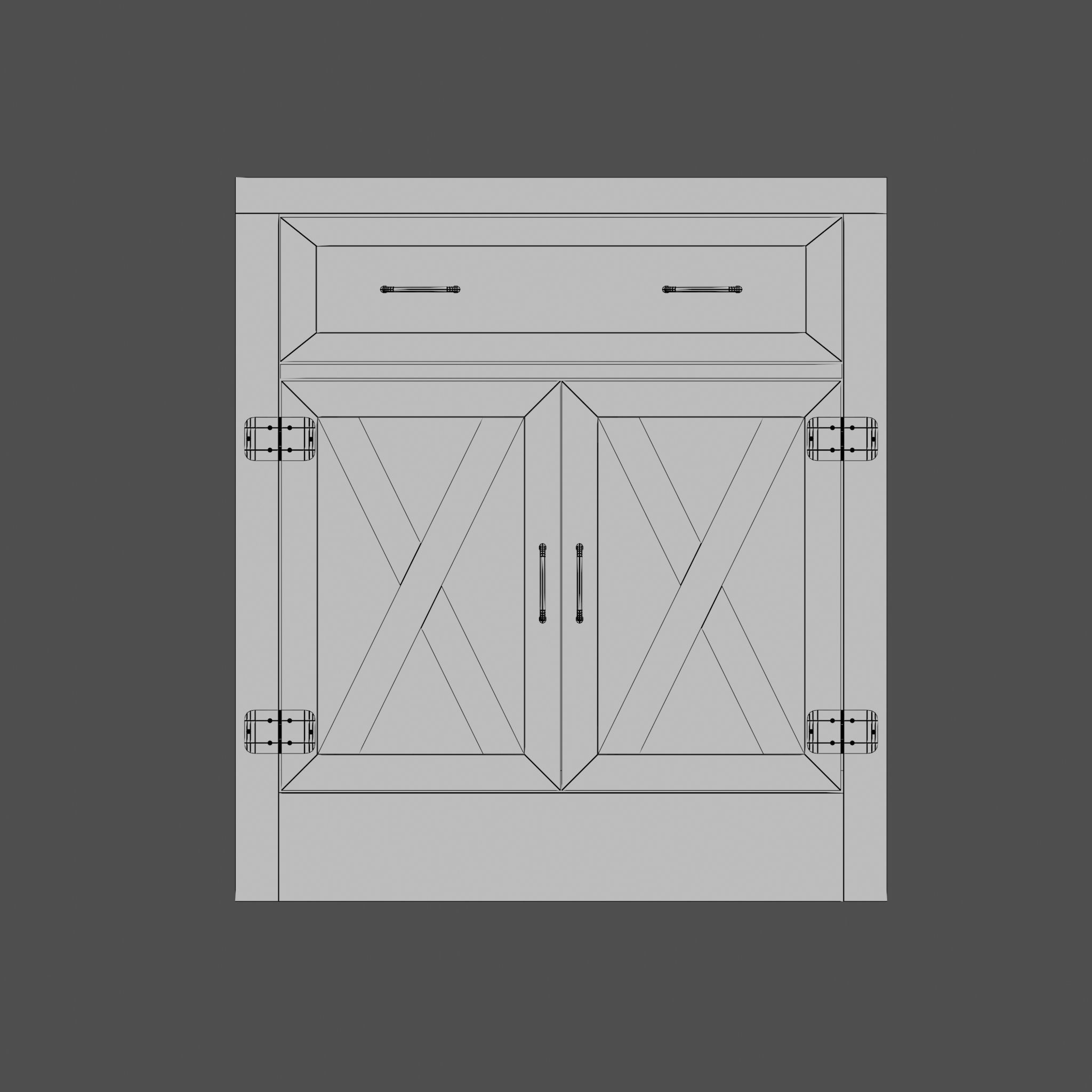 Chest of drawers - 2 3D model_17