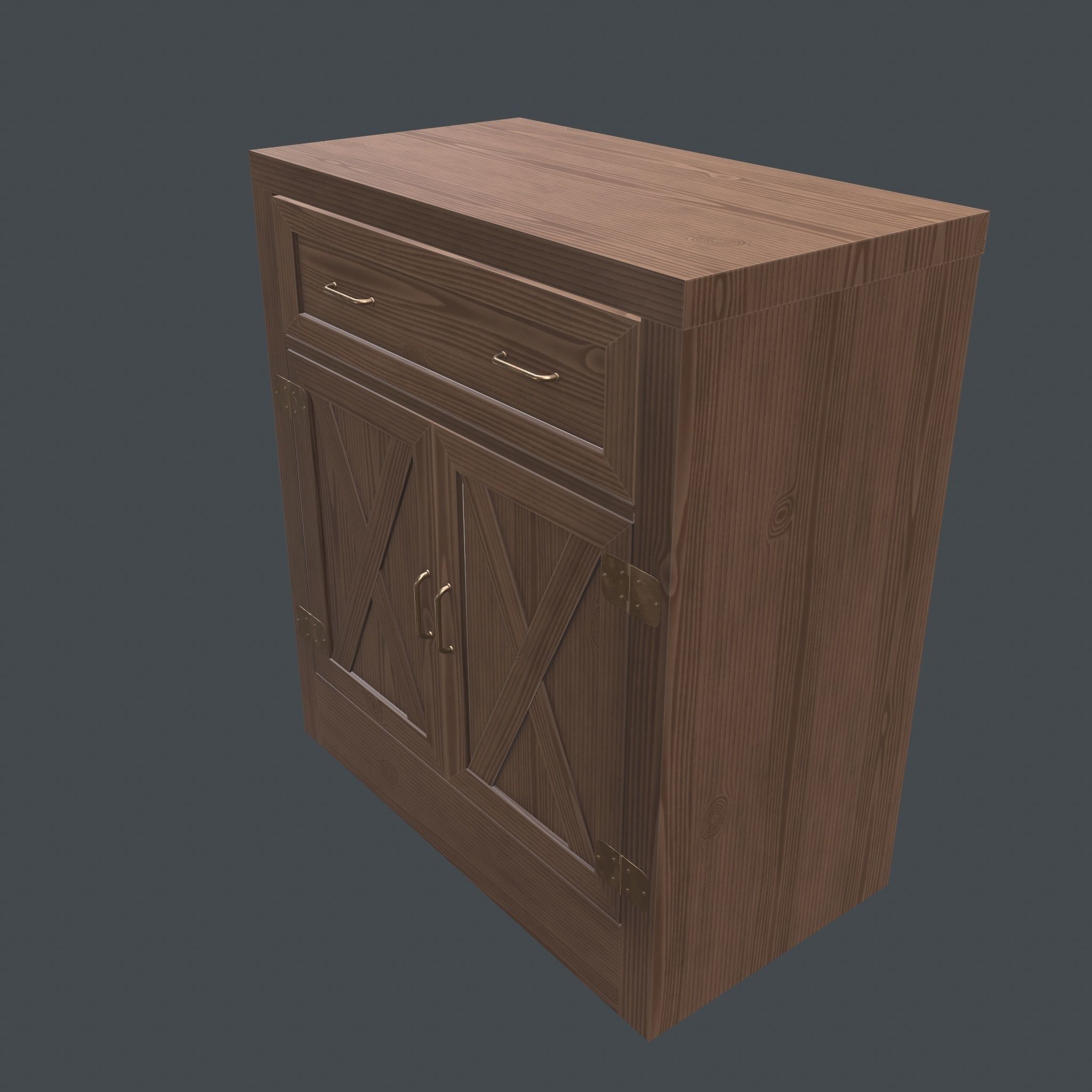 Chest of drawers - 2 3D model_9