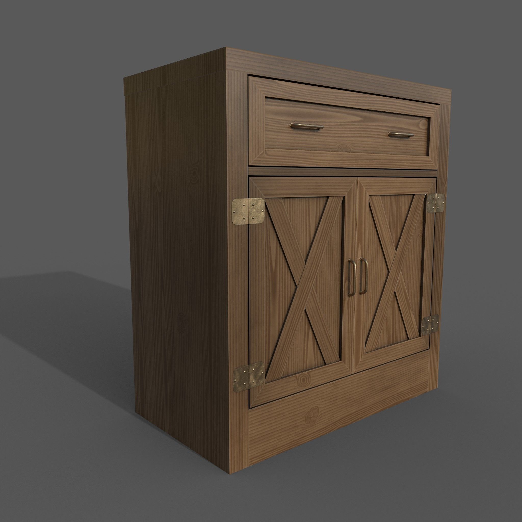 Chest of drawers - 2 3D model_5