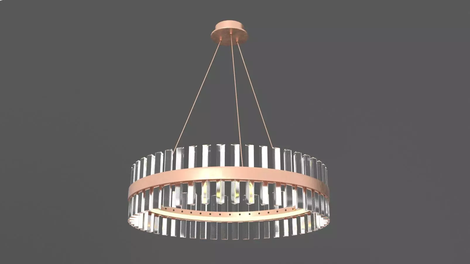 Chandelier crystal pendant light Free 3D model
