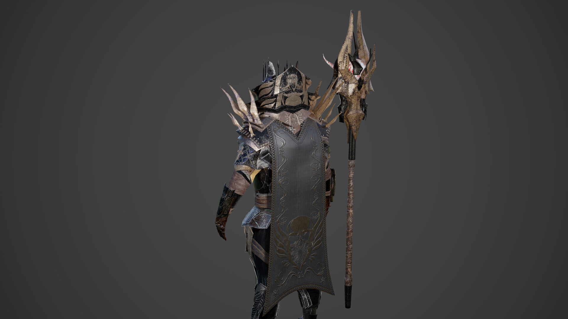 King of Darkness Low-poly 3D model_14