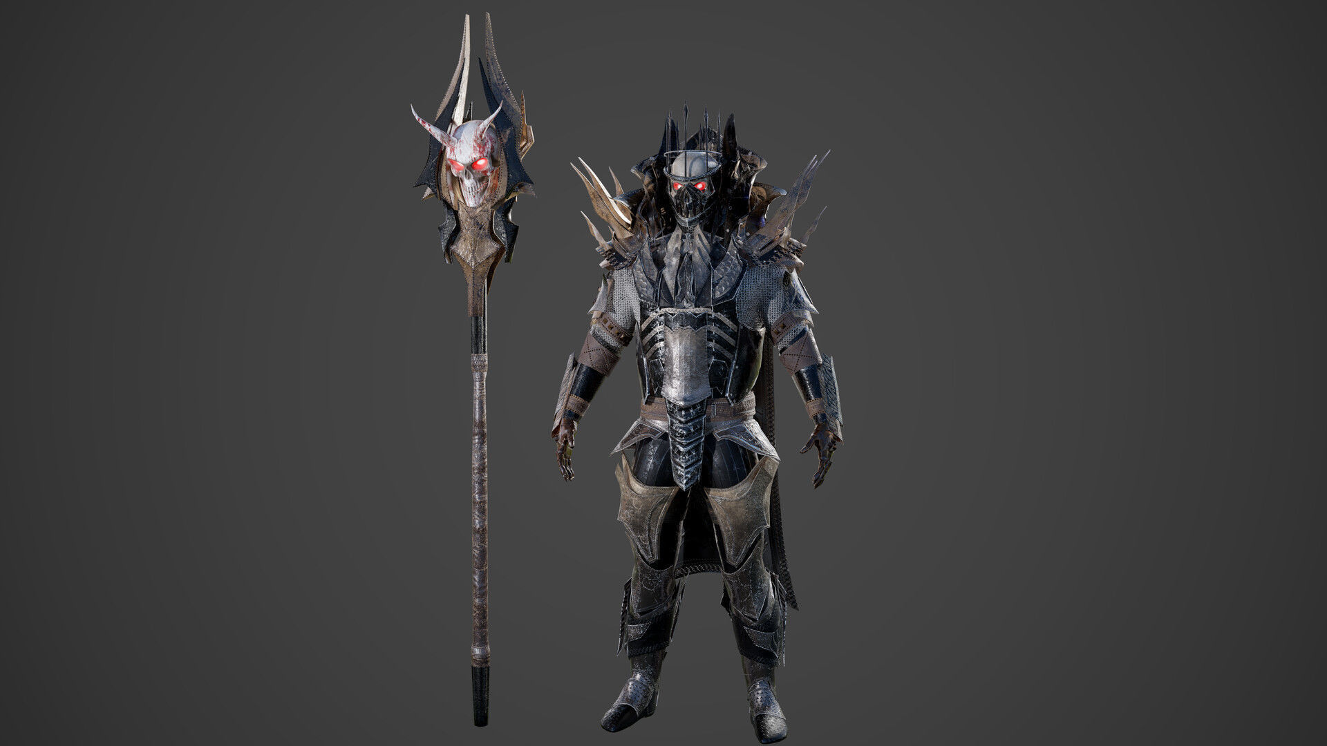 King of Darkness Low-poly 3D model_11