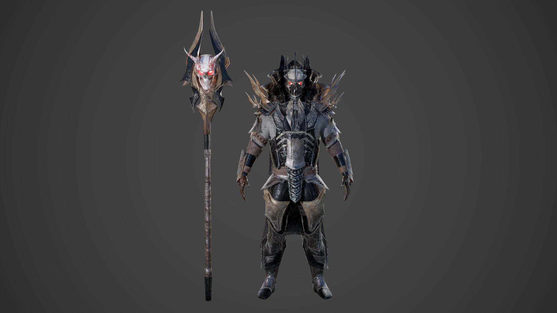 King of Darkness Low-poly 3D model_10
