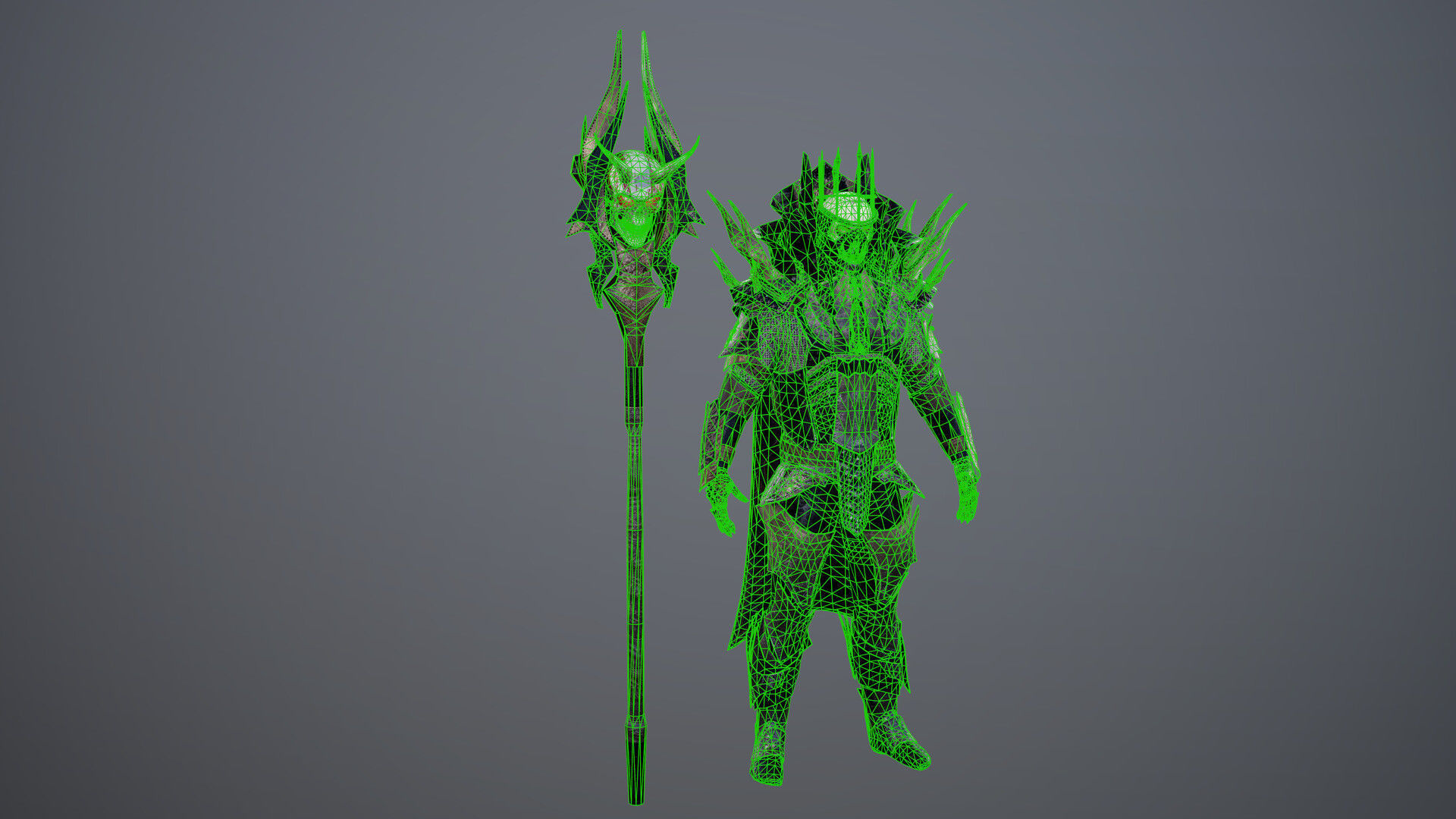 King of Darkness Low-poly 3D model_16