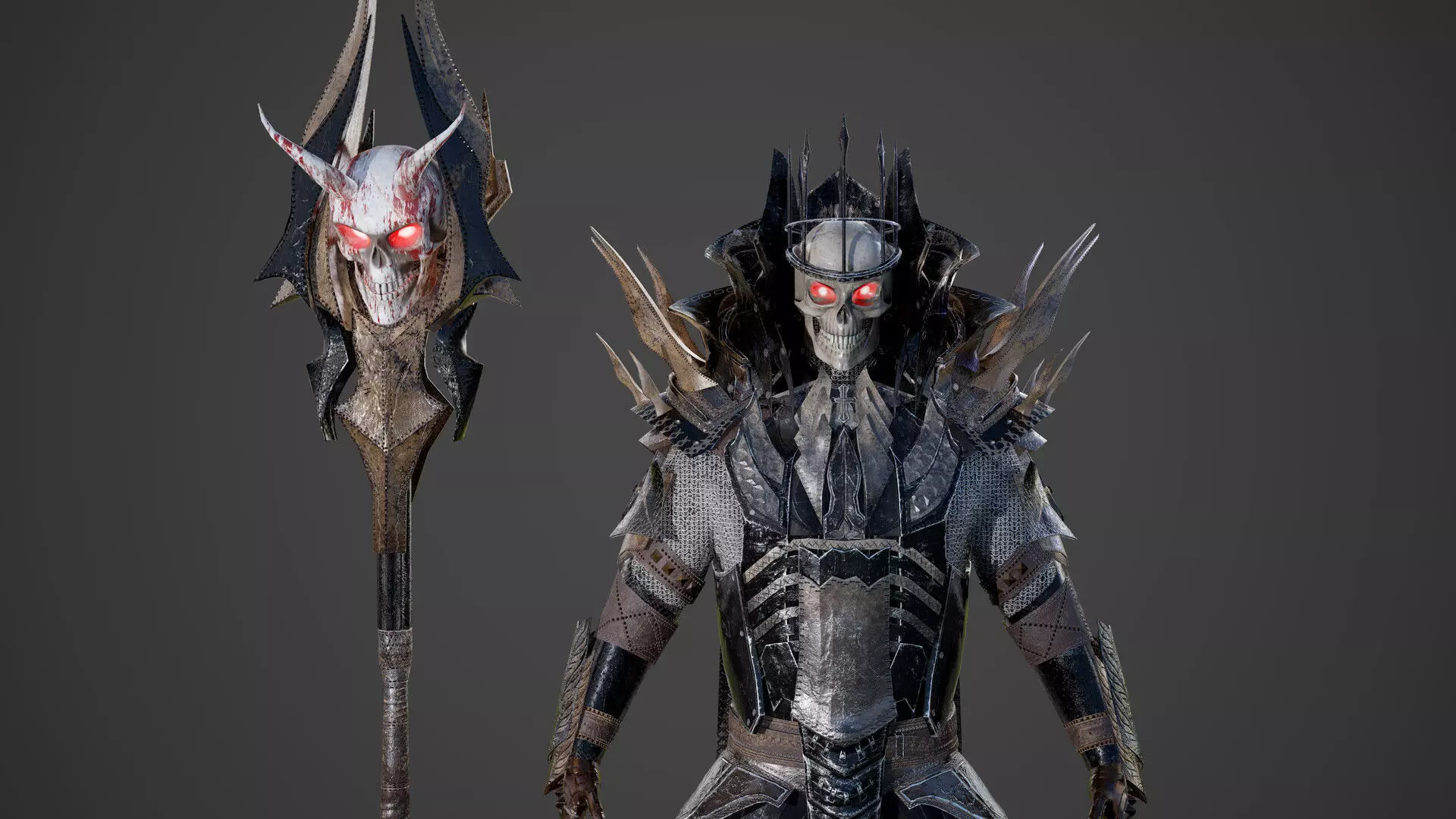 King of Darkness Low-poly 3D model_0