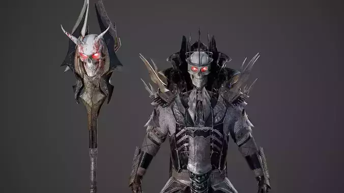 King of Darkness Low-poly 3D model