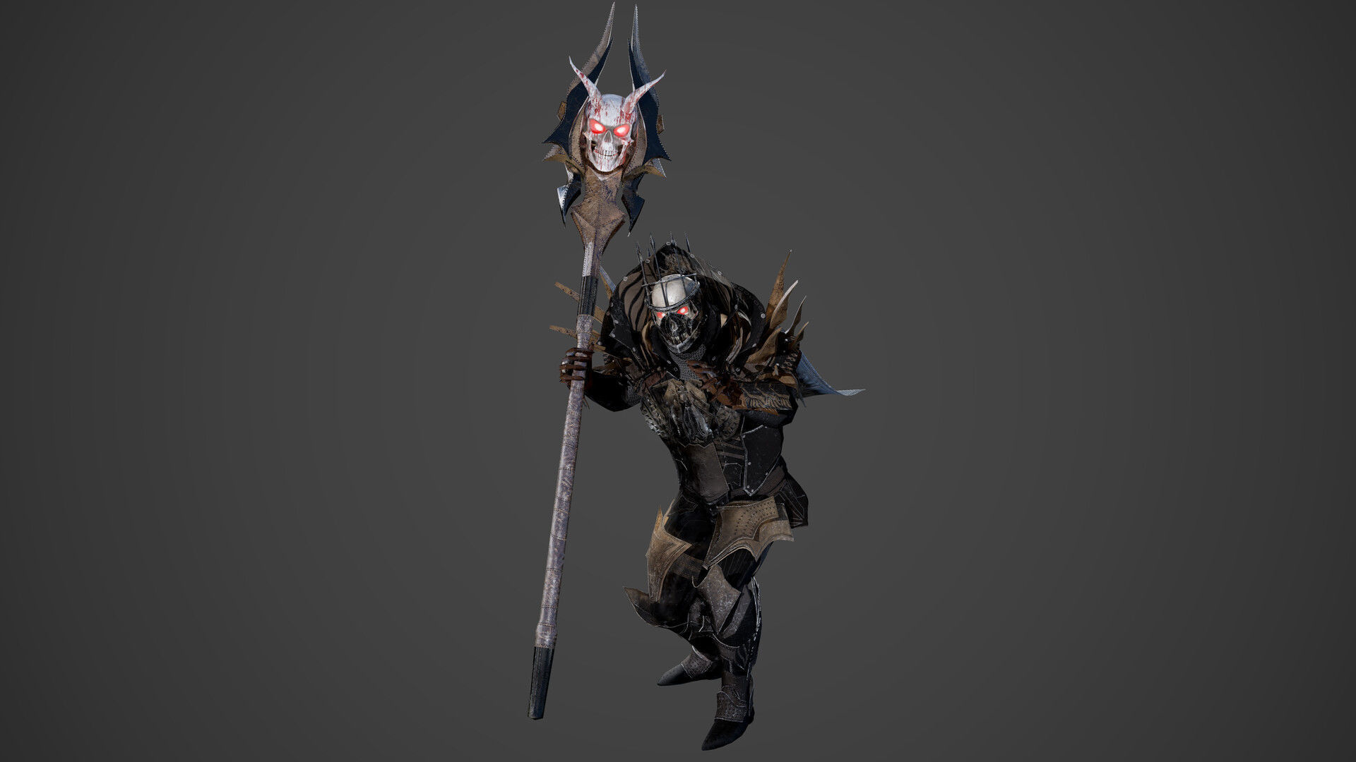 King of Darkness Low-poly 3D model_8