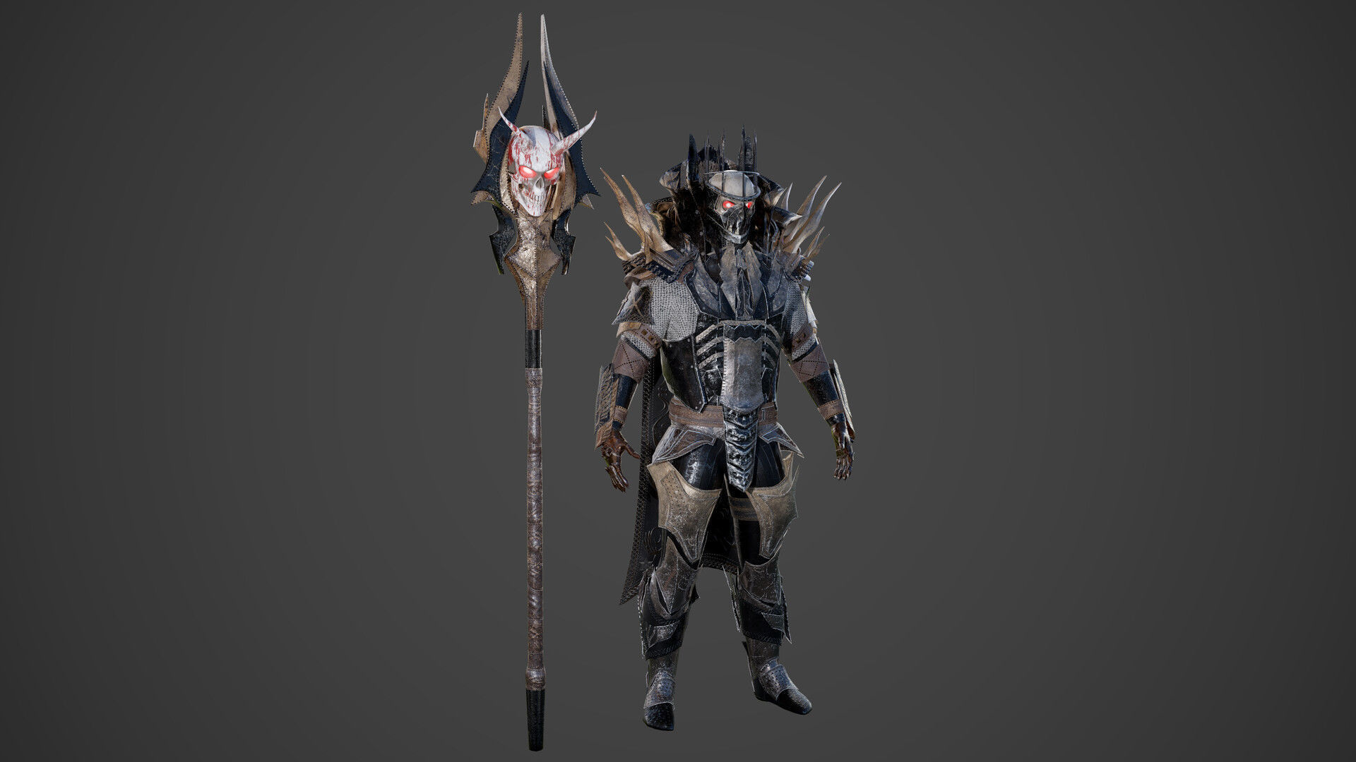 King of Darkness Low-poly 3D model_12