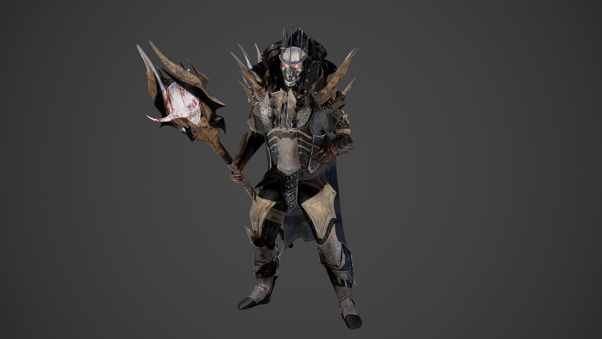 King of Darkness Low-poly 3D model_6