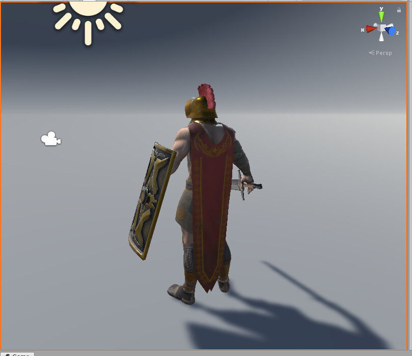 Gladiator Low-poly 3D model_24