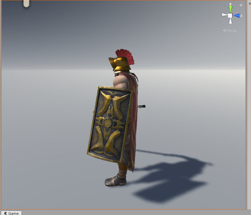 Gladiator Low-poly 3D model_23