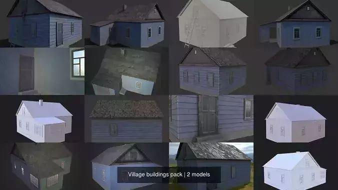 Village buildings pack