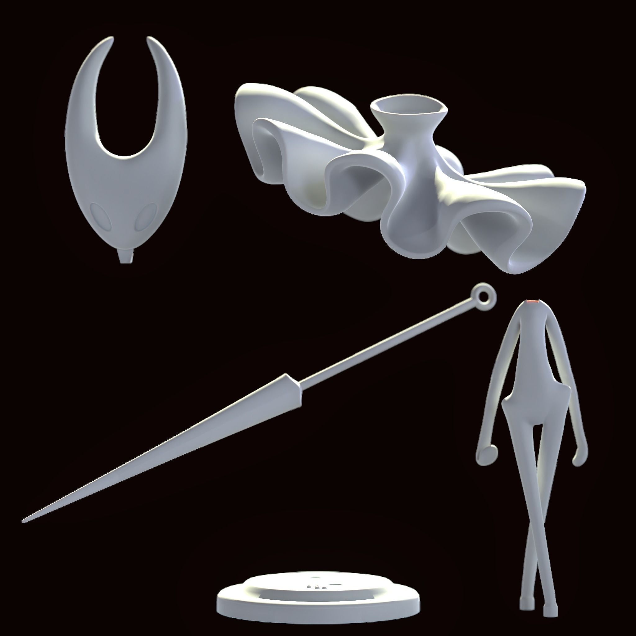 Hornet Hollow Knight  3D print model_5