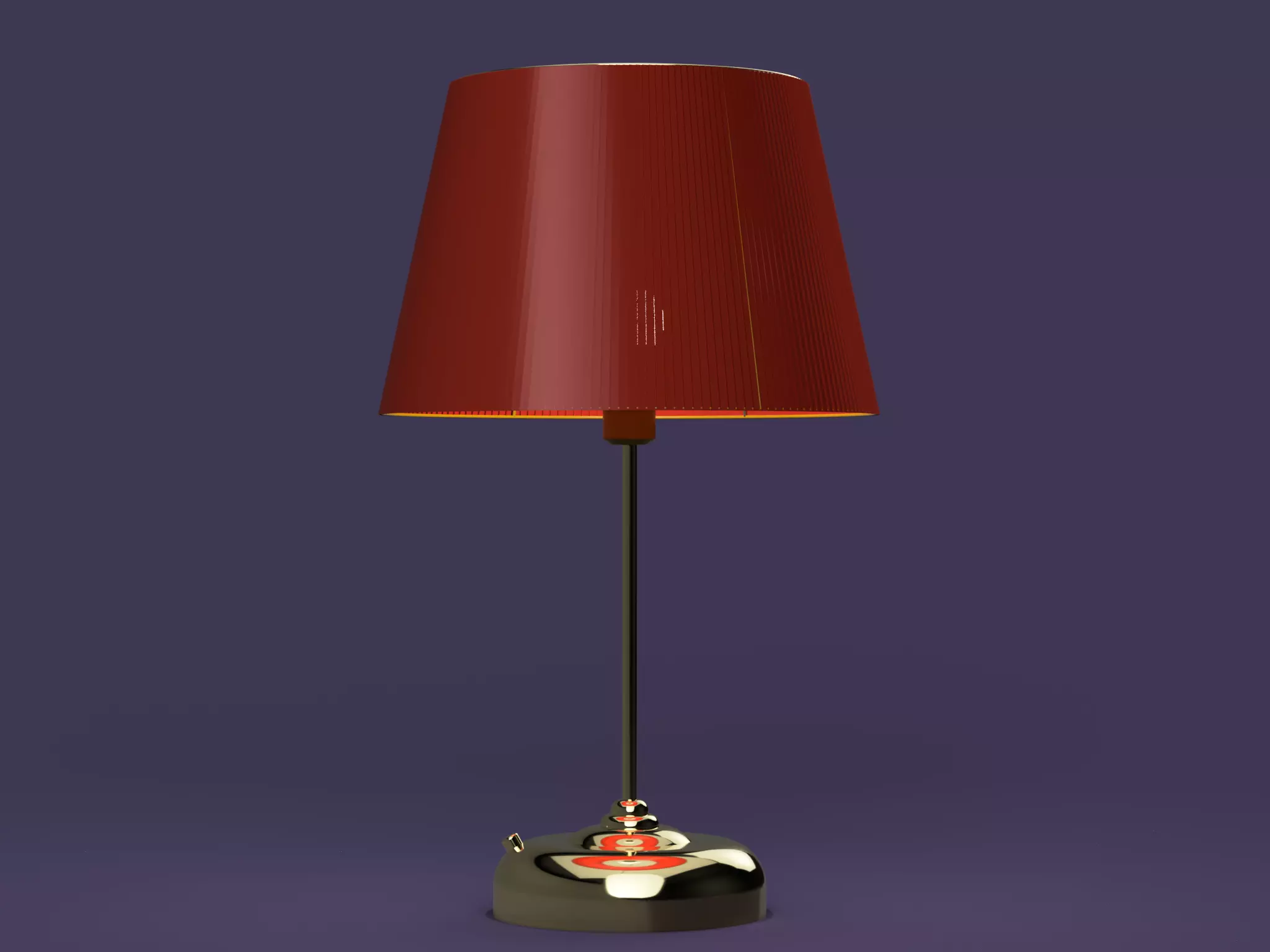 Lamp Red and Gold 3D model