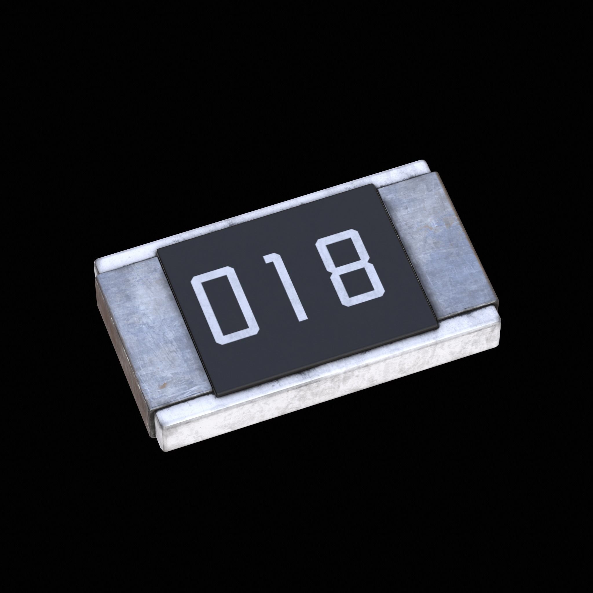 Resistors Low-poly 3D model_5