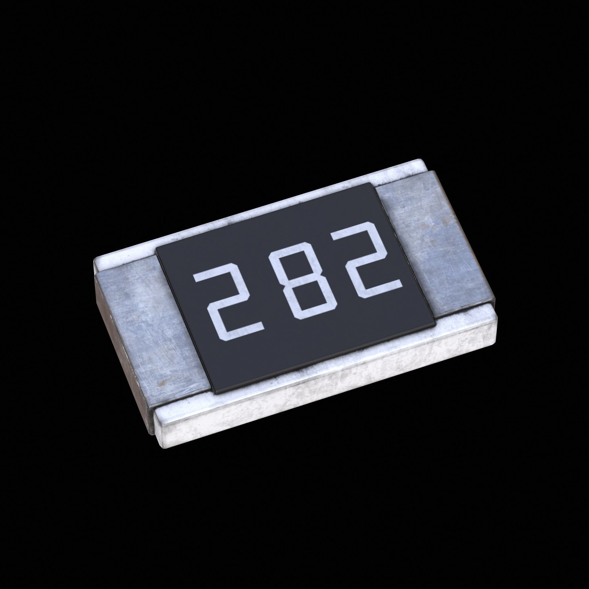 Resistors Low-poly 3D model_7