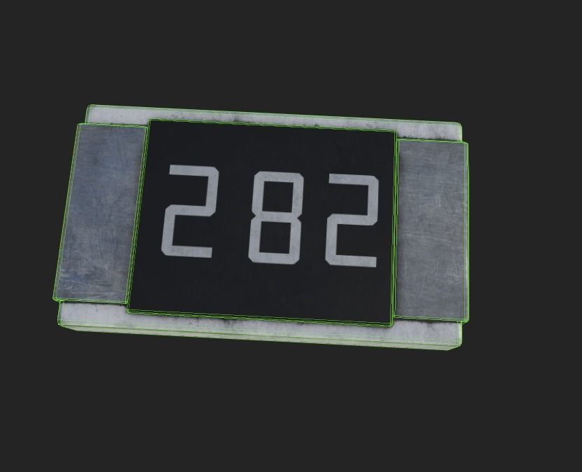 Resistors Low-poly 3D model_9