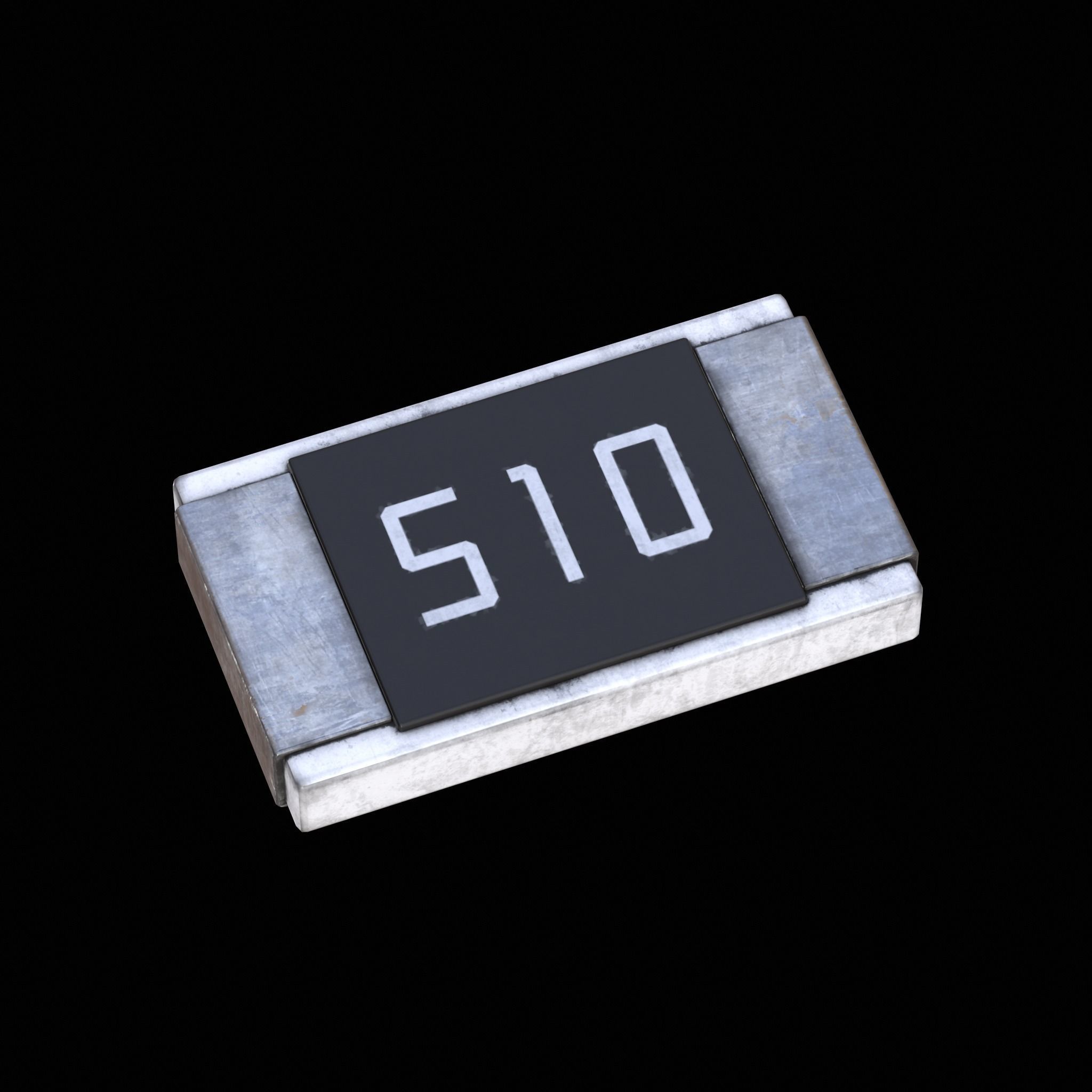 Resistors Low-poly 3D model_3