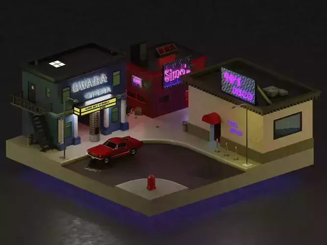 90s Island LOW POLY MODEL Low-poly 3D model 90s Island LOW POLY MODEL Low-poly 3D model