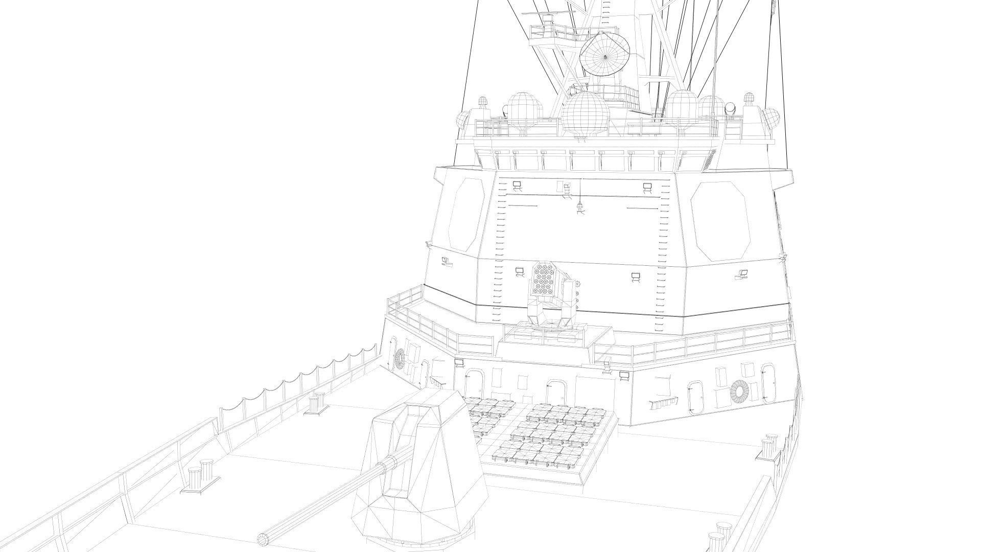 DDG-991 Sejong - KDX-III navy ship 3D model_17