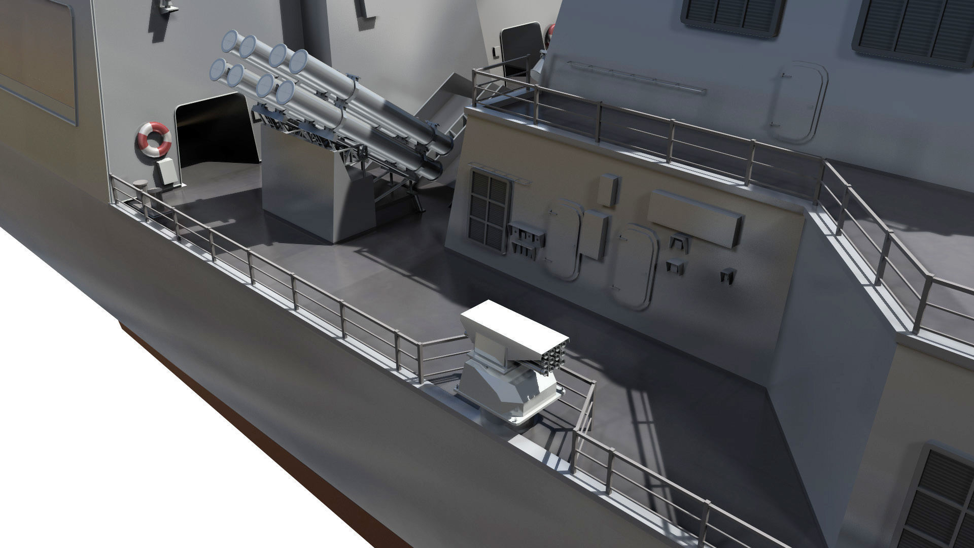 DDG-991 Sejong - KDX-III navy ship 3D model_8