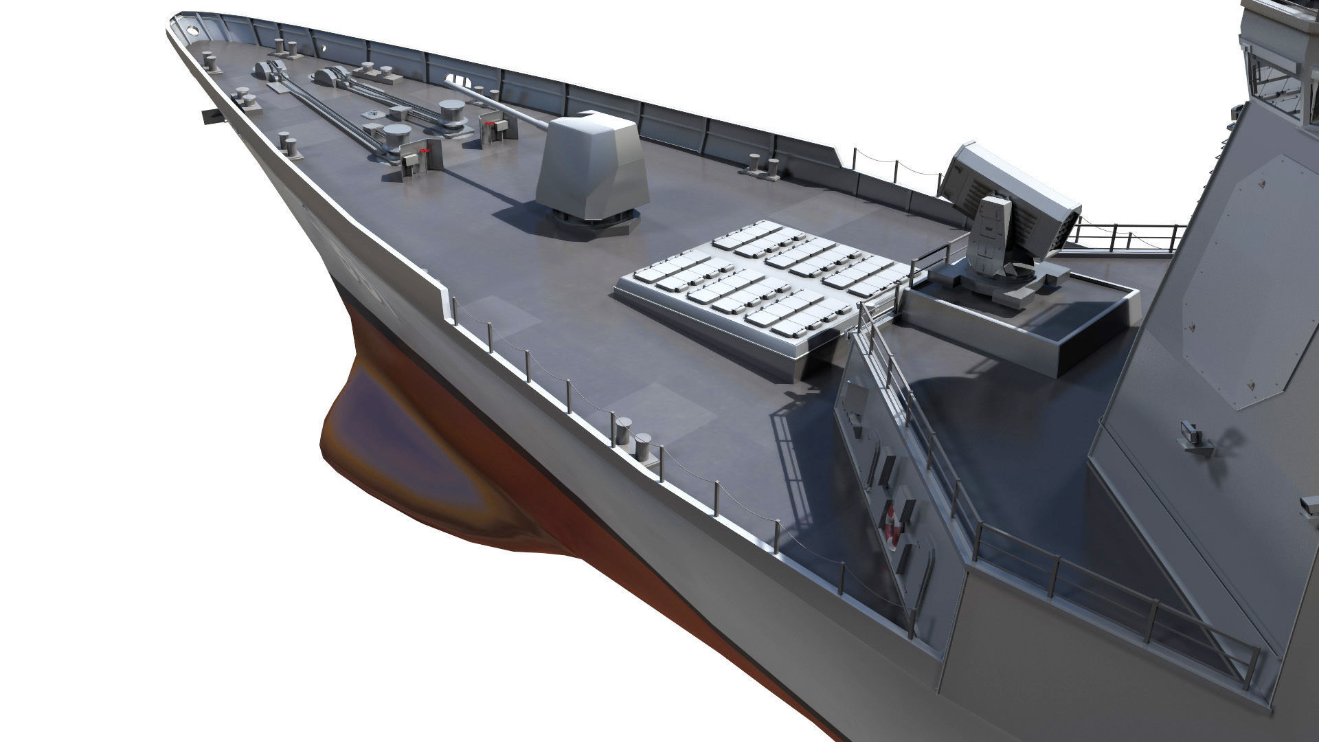 DDG-991 Sejong - KDX-III navy ship 3D model_6