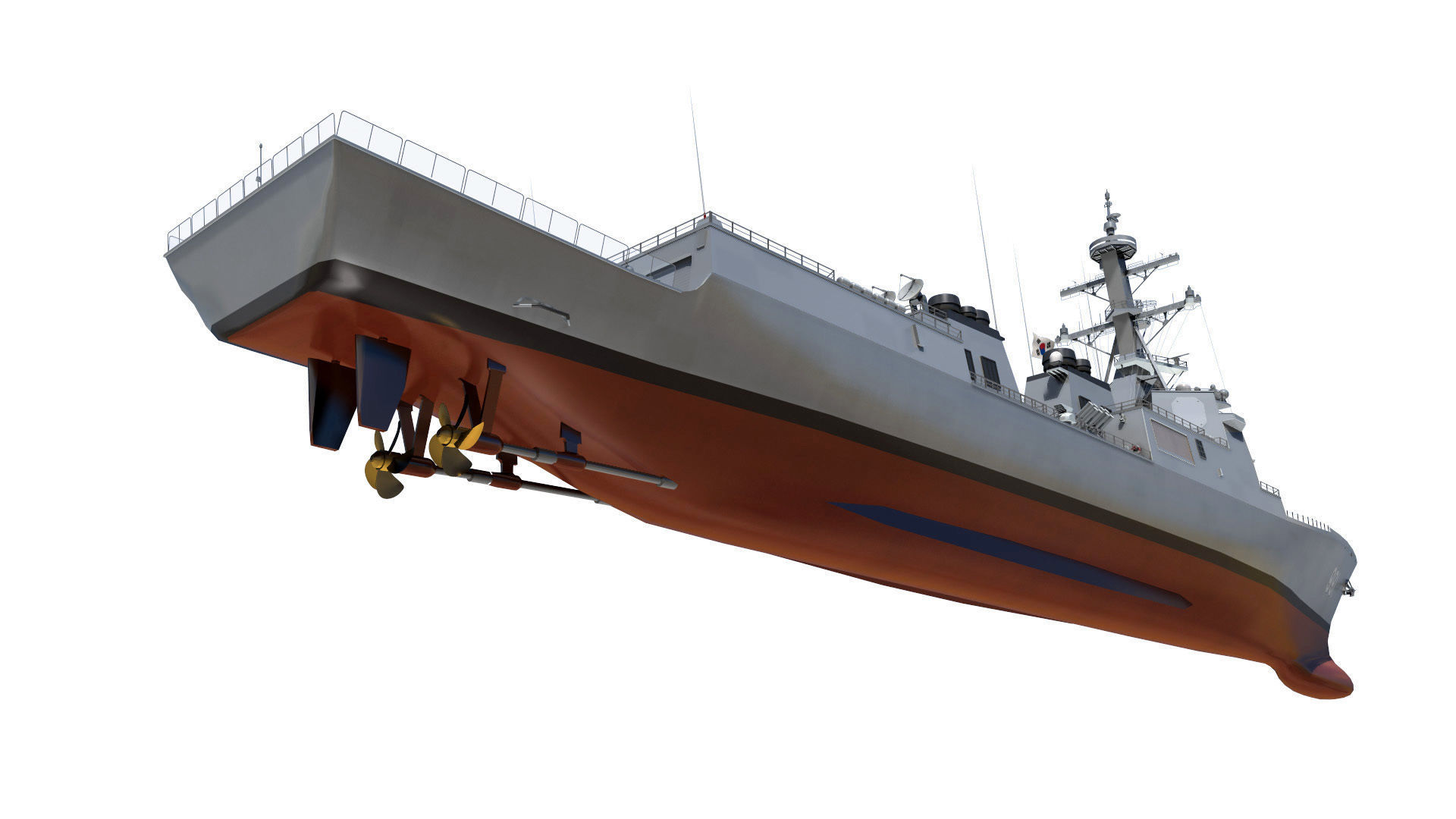 DDG-991 Sejong - KDX-III navy ship 3D model_3
