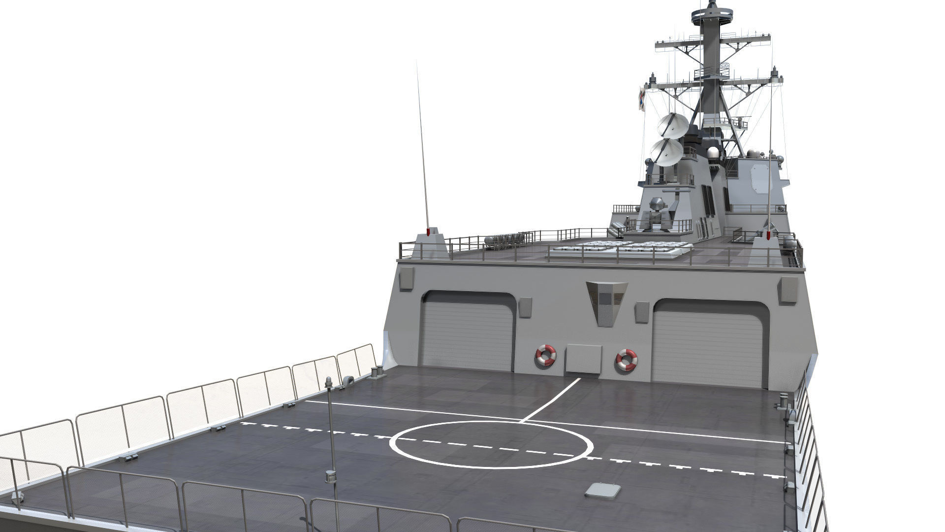 DDG-991 Sejong - KDX-III navy ship 3D model_9