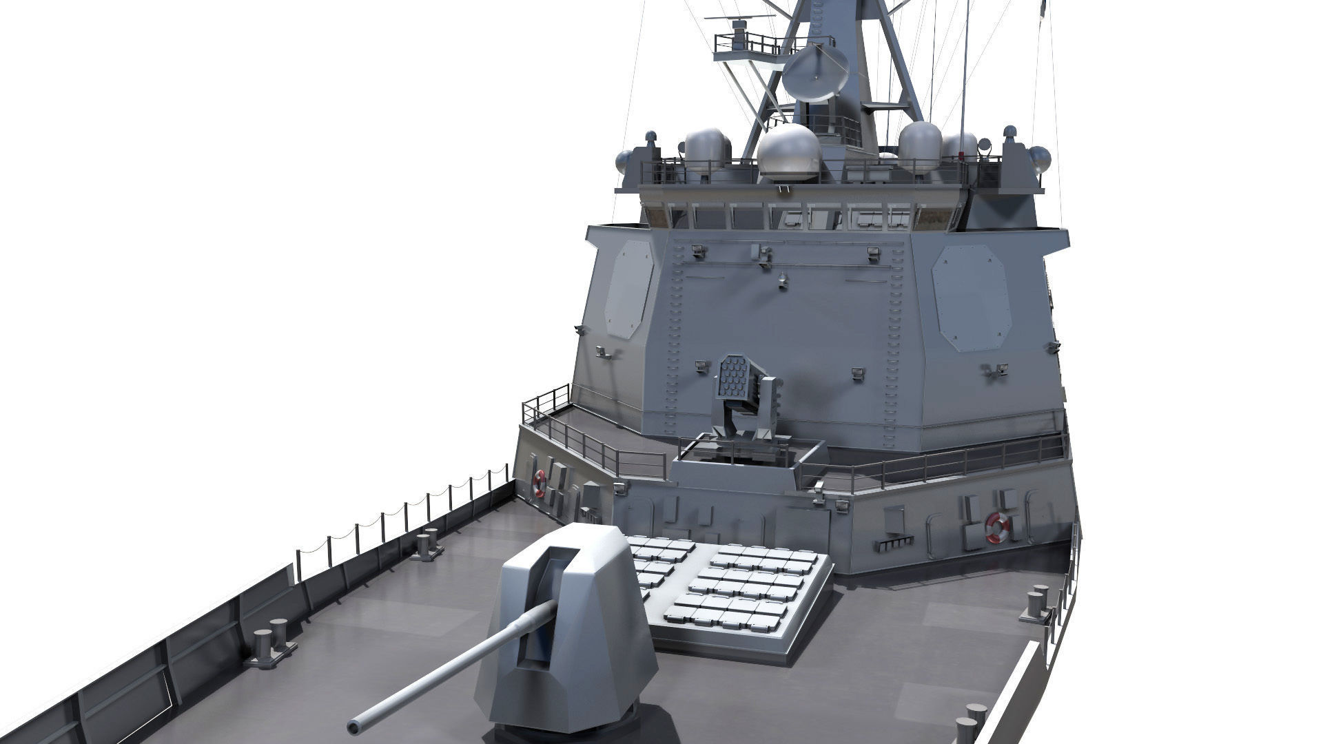 DDG-991 Sejong - KDX-III navy ship 3D model_7