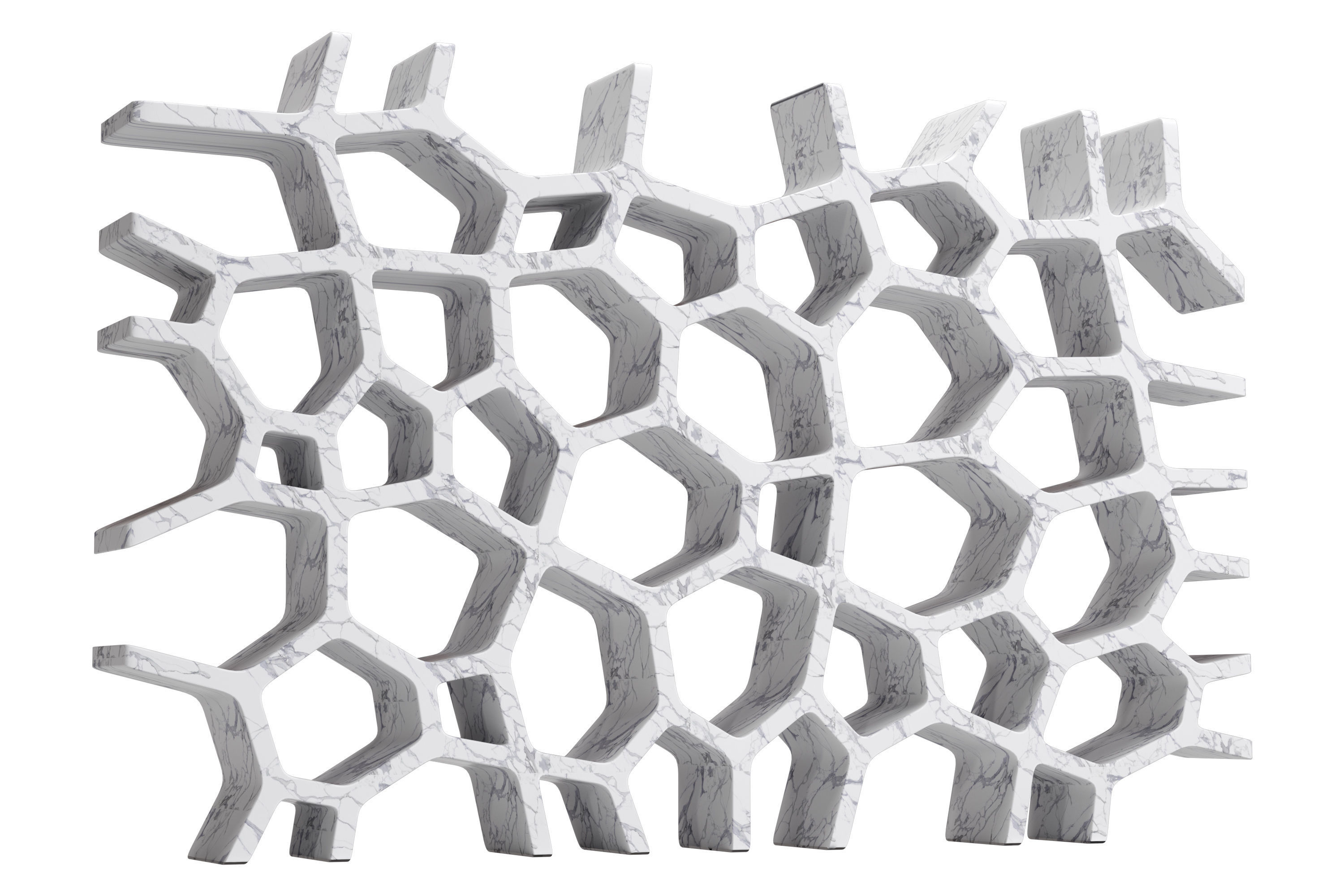 Voronoi Shelf 3D model_1