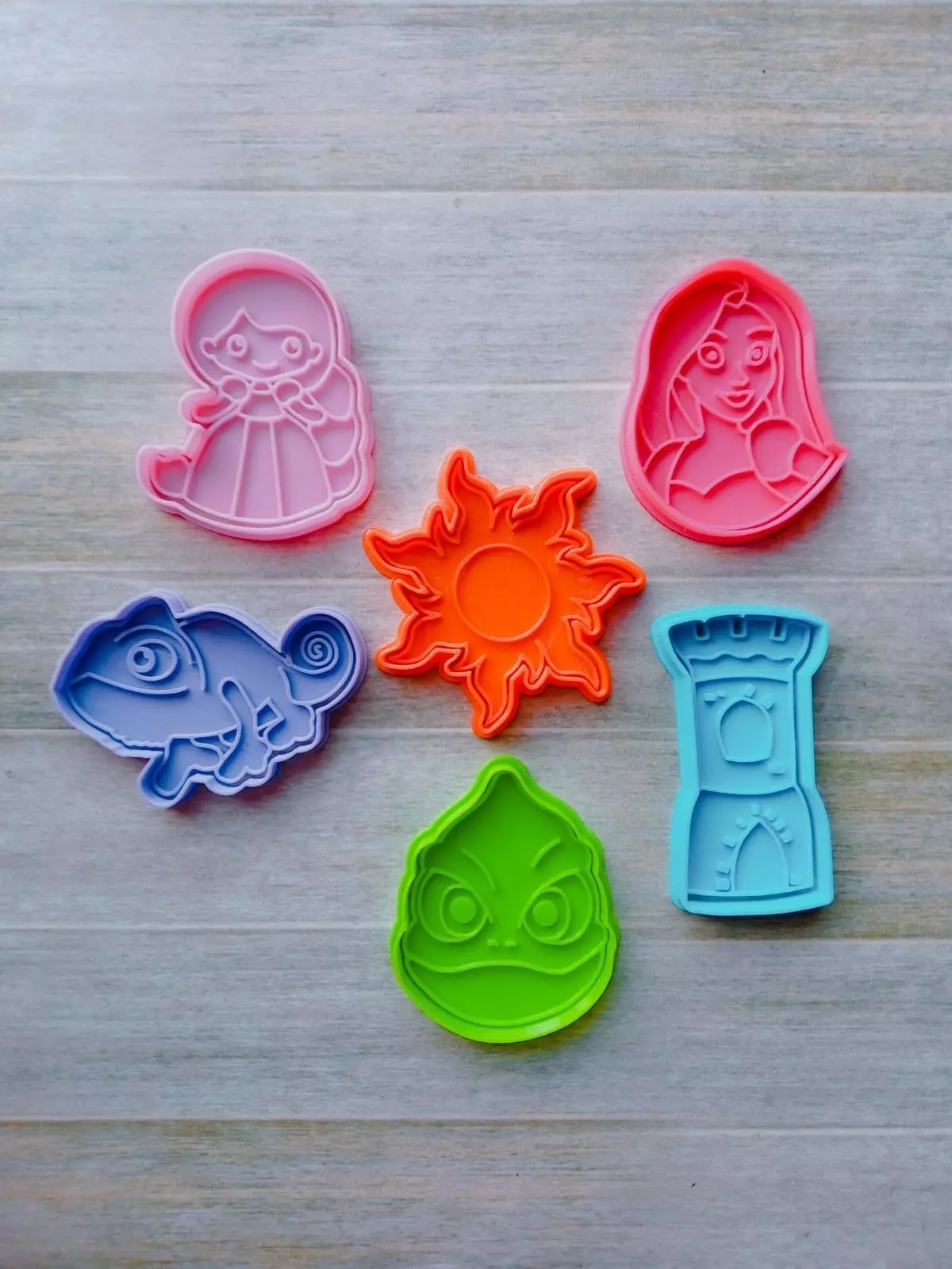 RAPUNZEL CORTANTES DE GALLETAS 3D model