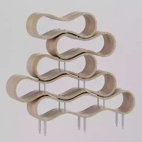 Wavy shelf