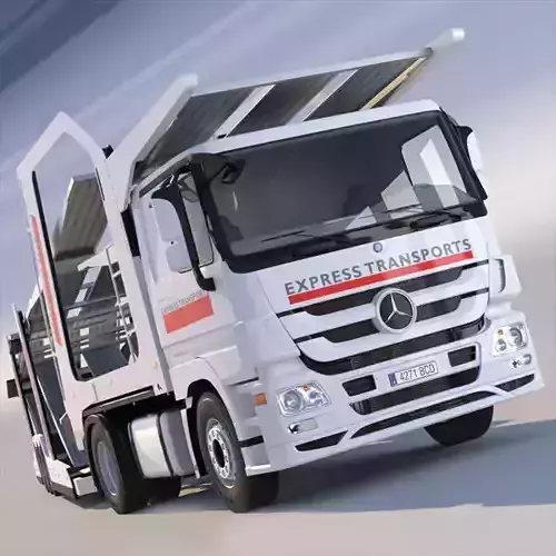 Mercedes Actros Car Transporter 3D model