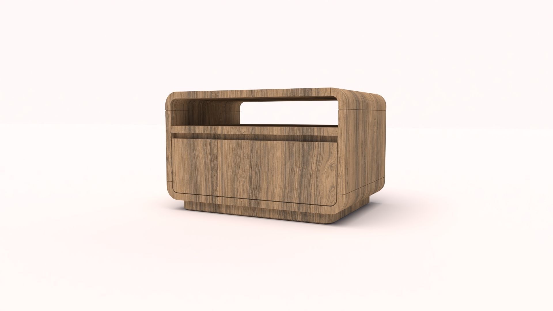 Wooden Night Stand 3d Model Free 3D model_1