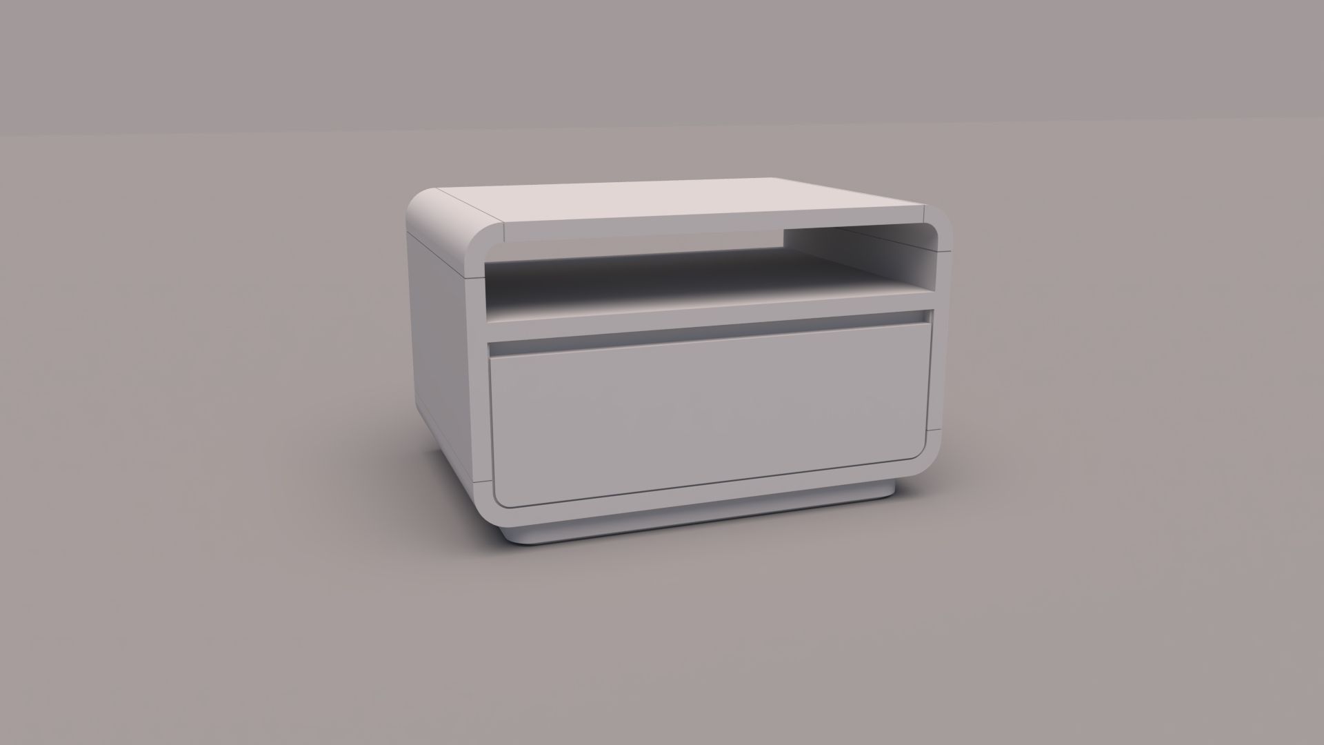 Wooden Night Stand 3d Model Free 3D model_4