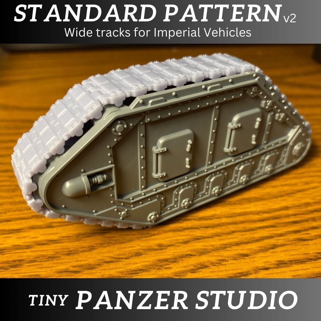 Wide Tracks for Imperial Vehicles - Standard Pattern 3D print model_2