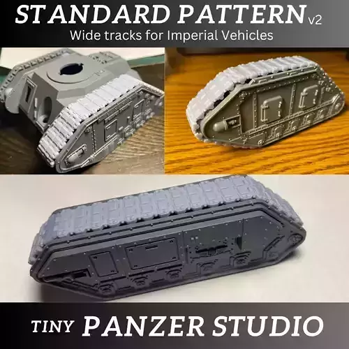Wide Tracks for Imperial Vehicles - Standard Pattern 3D print model
