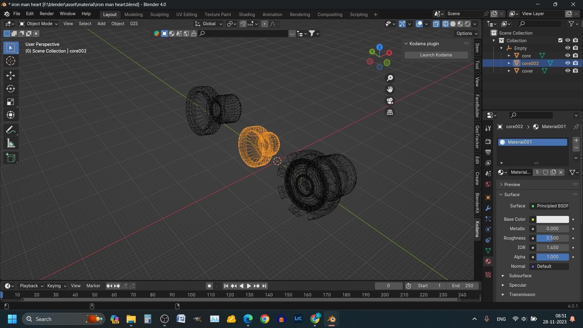 IRON MAN HEART the ARC reactor Low-poly 3D model_5