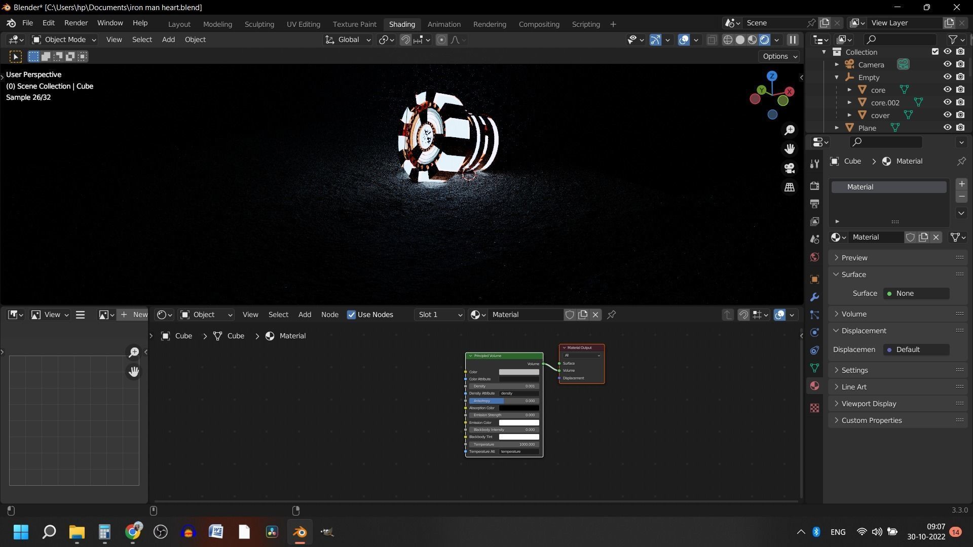 IRON MAN HEART the ARC reactor Low-poly 3D model_4