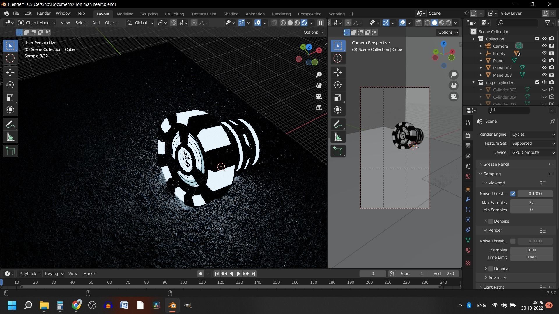 IRON MAN HEART the ARC reactor Low-poly 3D model_3