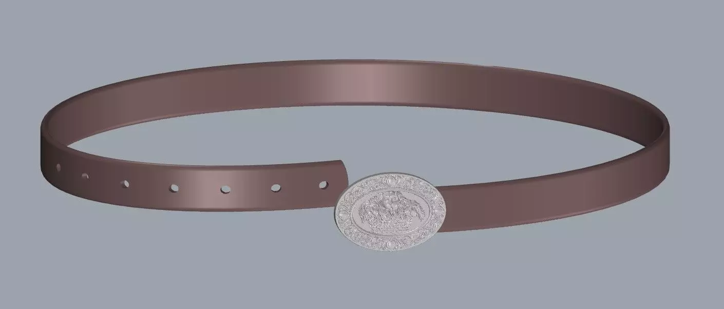 Women Belt with Classic art Art Work  Design File 3D print model_0
