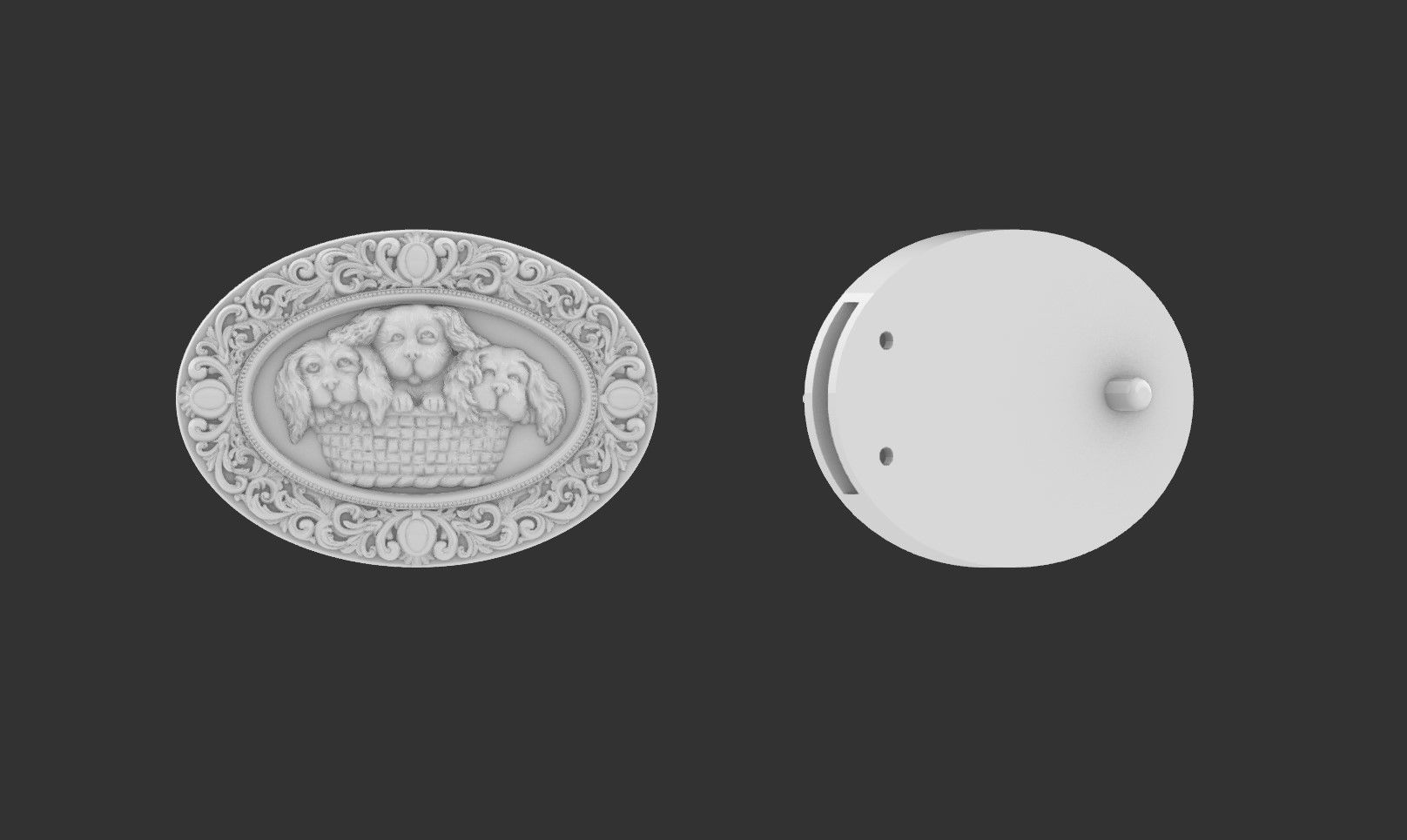 Women Belt with Classic art Art Work  Design File 3D print model_2