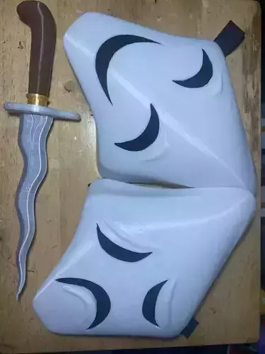 TRESE TWINS MASK AND SWORD 3D print model