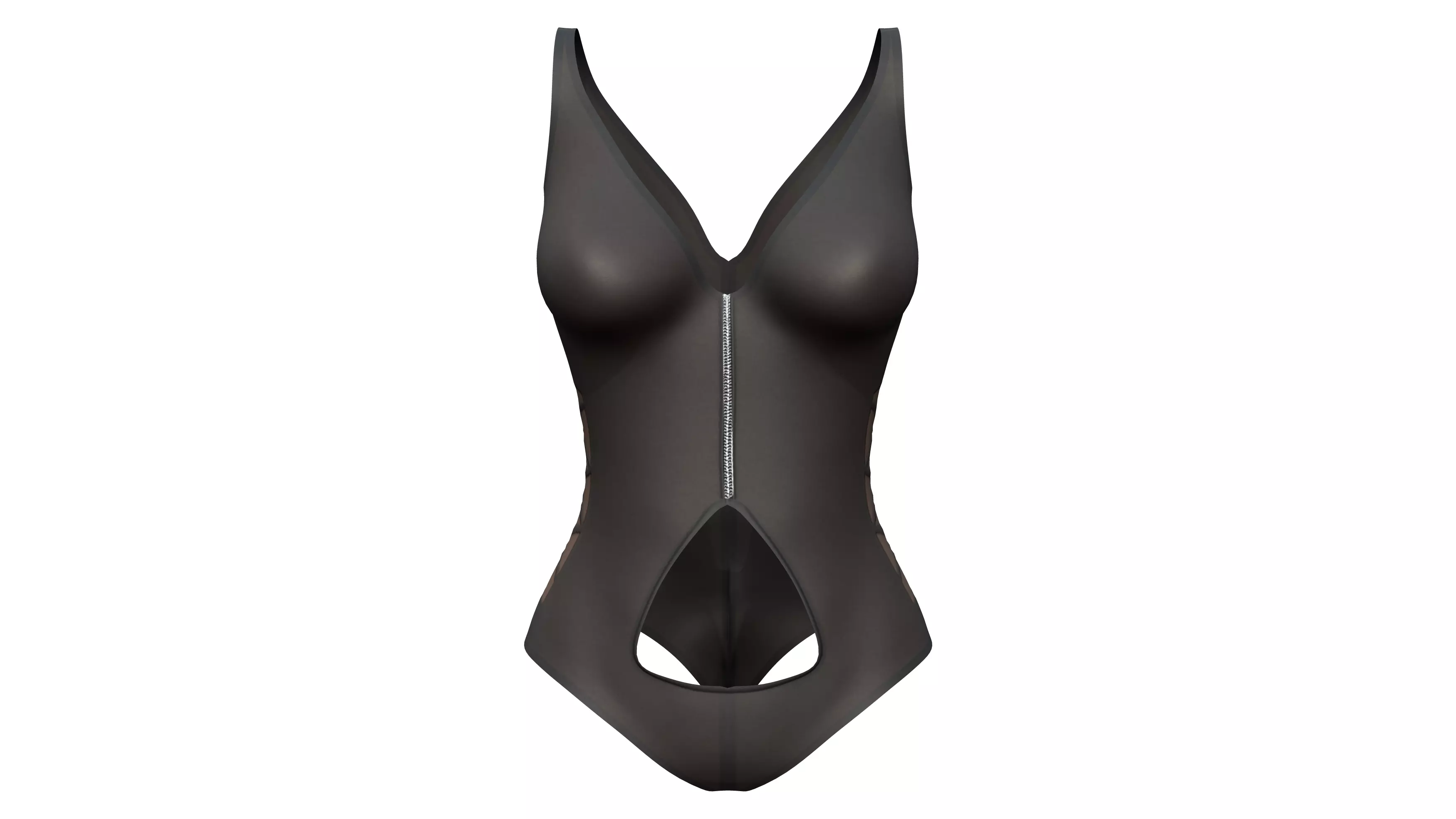 Cyber Cop Bodysuit Low-poly 3D model_0